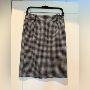 George Monochrome Houndstooth Skirt